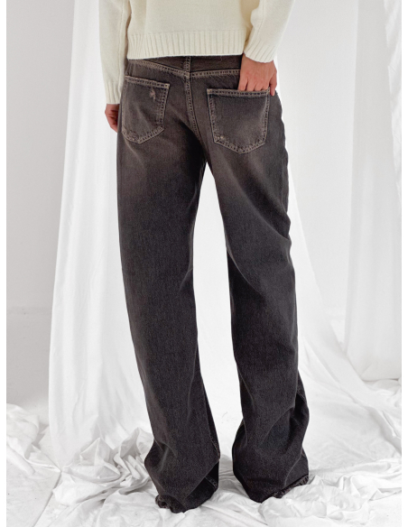 Straight Denim lavaggio tè