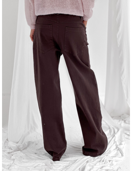 Pantalone straight in cotone