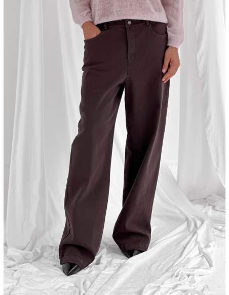 Straight-leg cotton trousers
