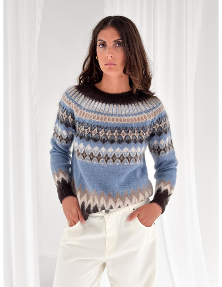 Maglione girocollo norvegese