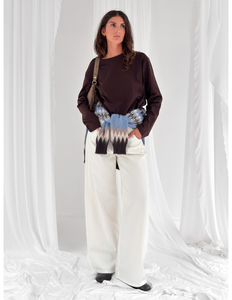 Maglione girocollo norvegese