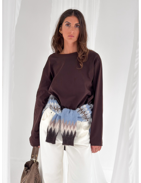 Maglione girocollo norvegese