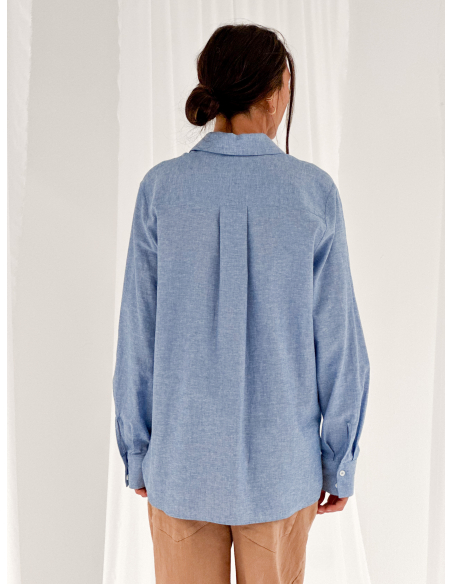 Cotton and linen blend shirt