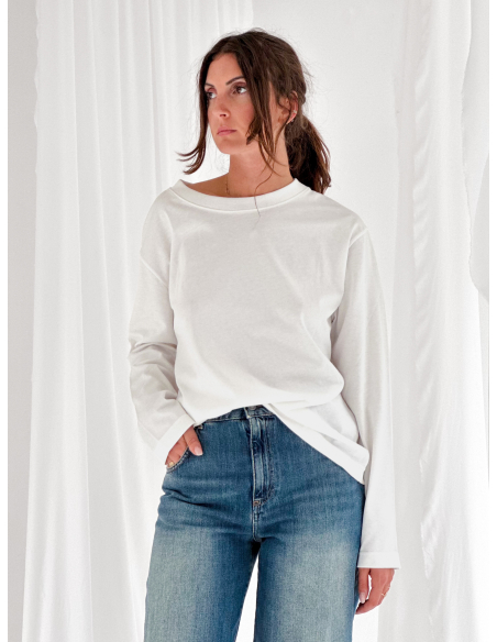T-shirt oversize a manica lunga