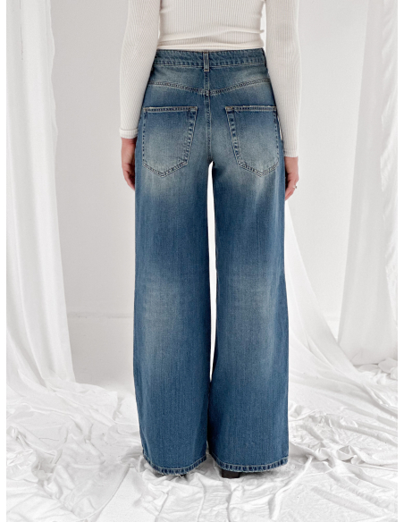 Denim a palazzo lavaggio te