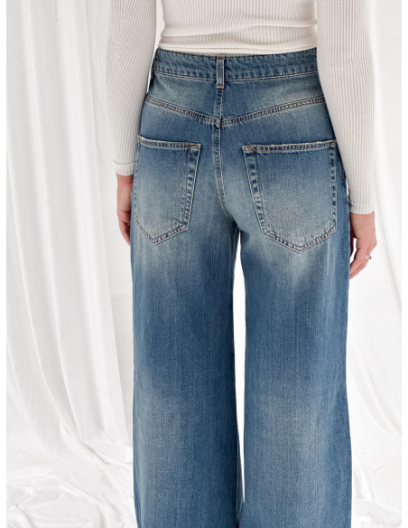 Denim a palazzo lavaggio te
