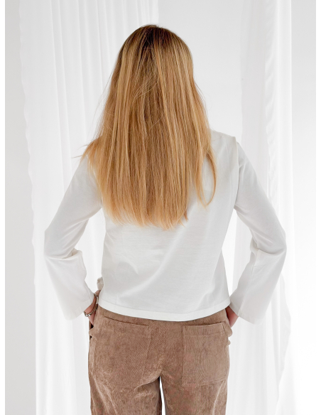 T-shirt girocollo manica lunga