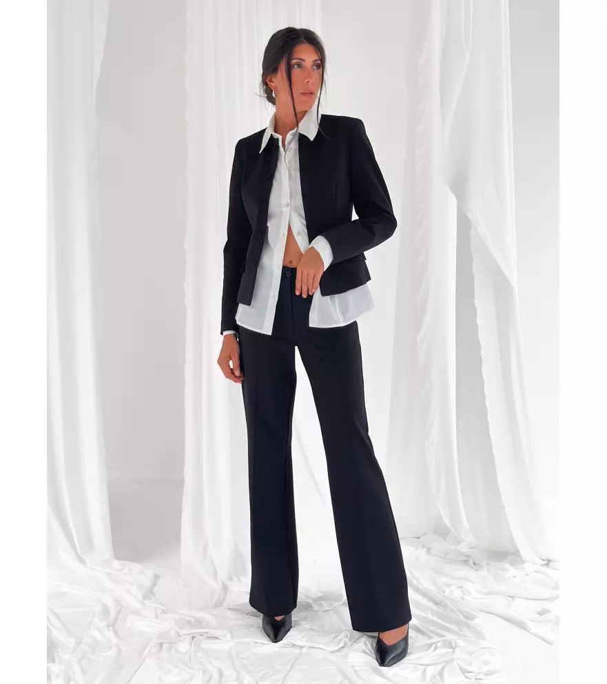 Milanese jacket with kissing buttons