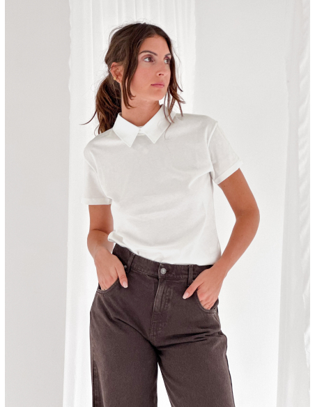 Shirt collar T-shirt