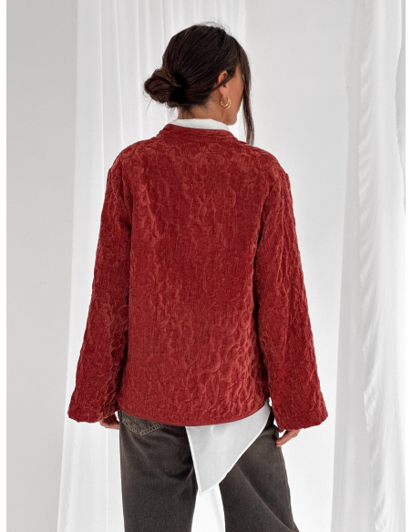 Kimono in velluto jacquard