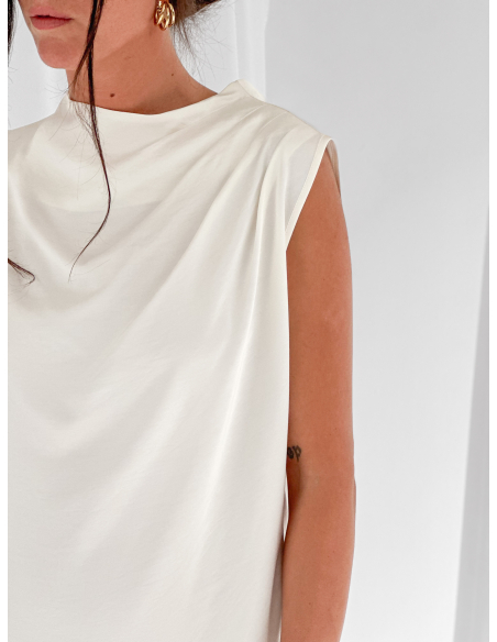 Asymmetric one-shoulder blouse