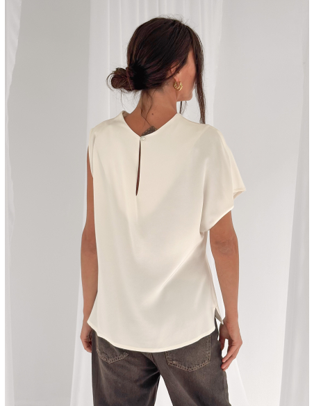 Blusa asimmetrica monospalla