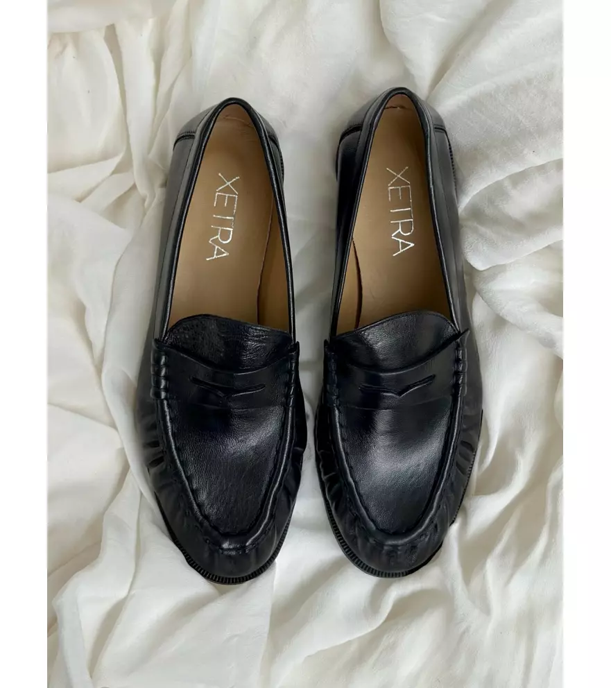 Leather slip on