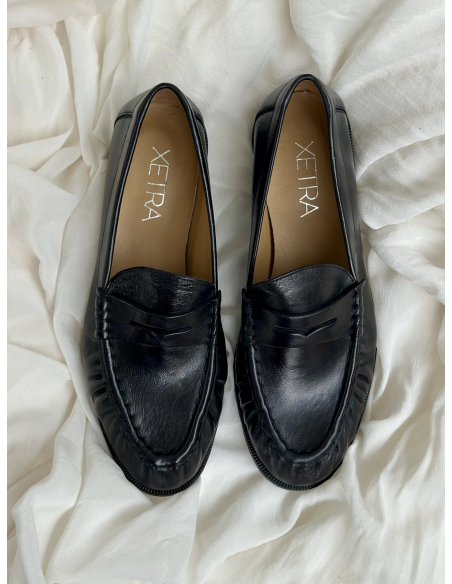 Leather slip on