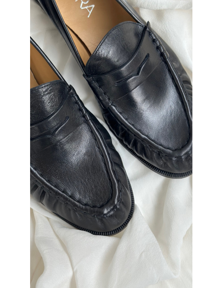 Leather slip on