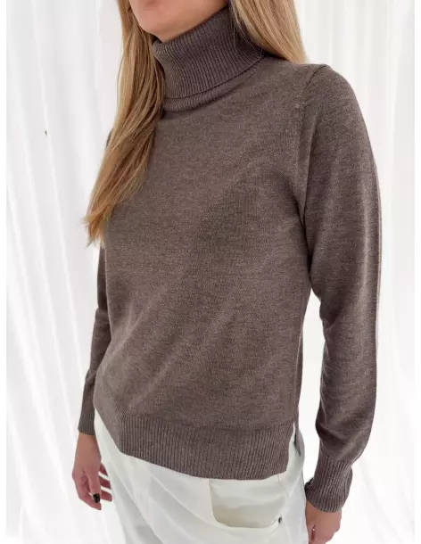 Wool-blend turtleneck