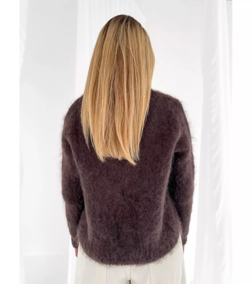 Cardigan in misto mohair