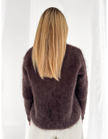 Cardigan in misto mohair