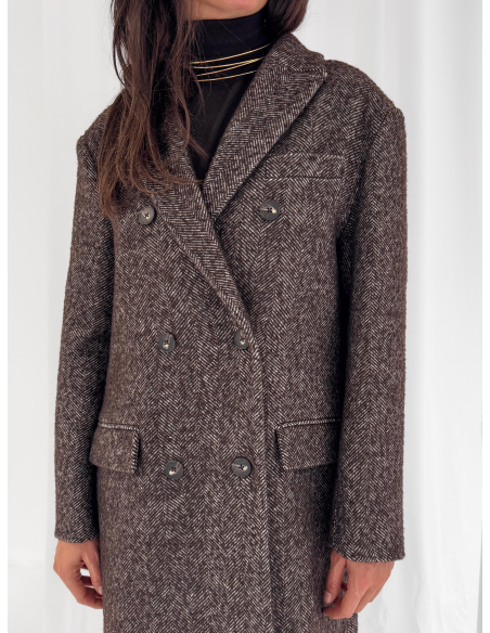 Cappotto lungo spinato