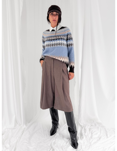 Bermuda sartoriale con pinces