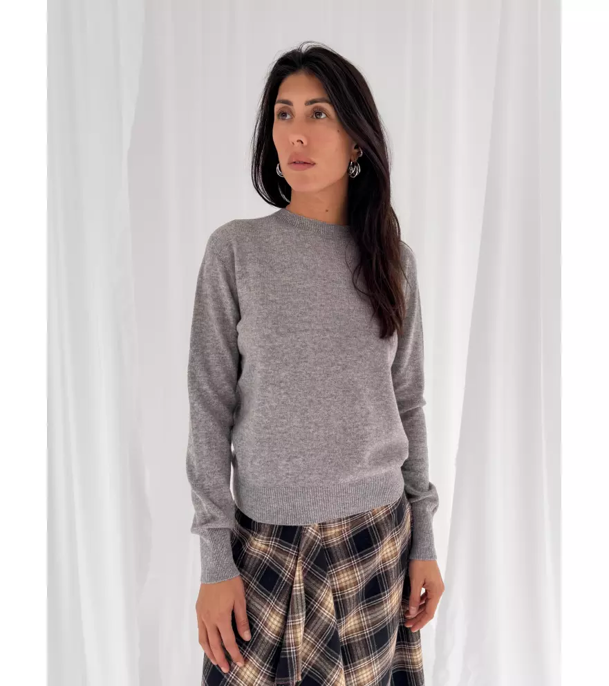 Maglione girocollo in 100 lana