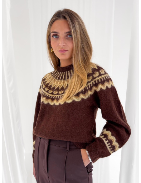 Maglione girocollo norvegese