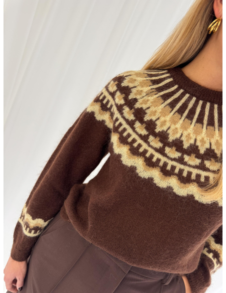 Maglione girocollo norvegese