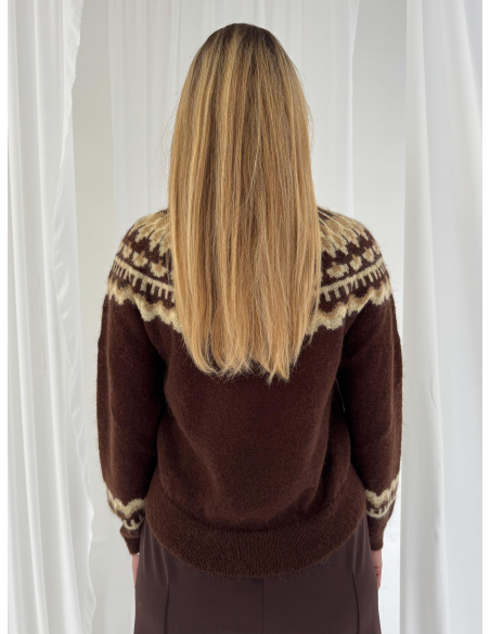 Maglione girocollo norvegese