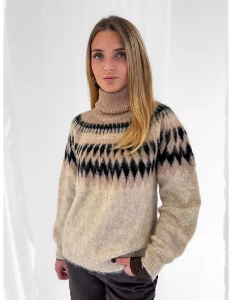 Maglione collo alto norvegese