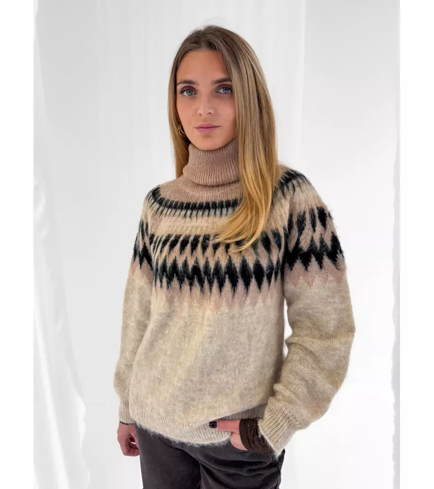 Maglione collo alto norvegese