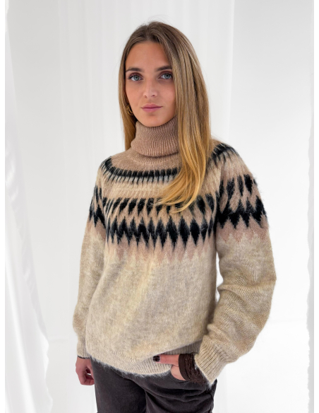 Maglione collo alto norvegese