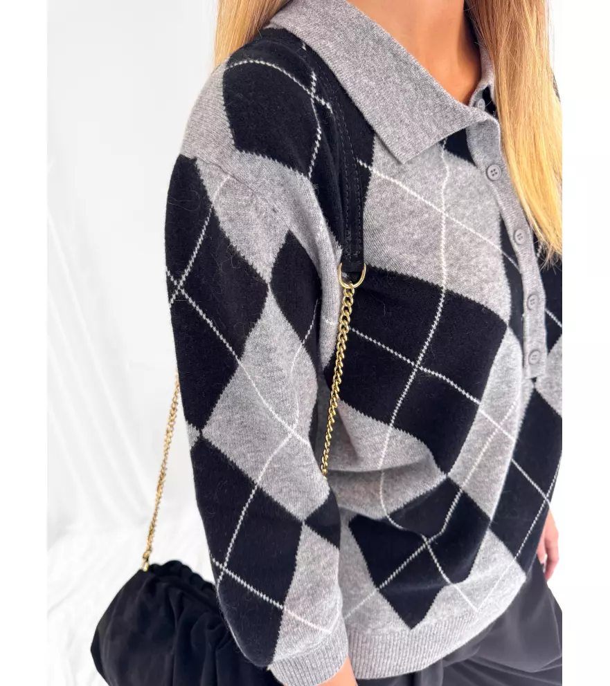 Cristy clutch nera in camoscio