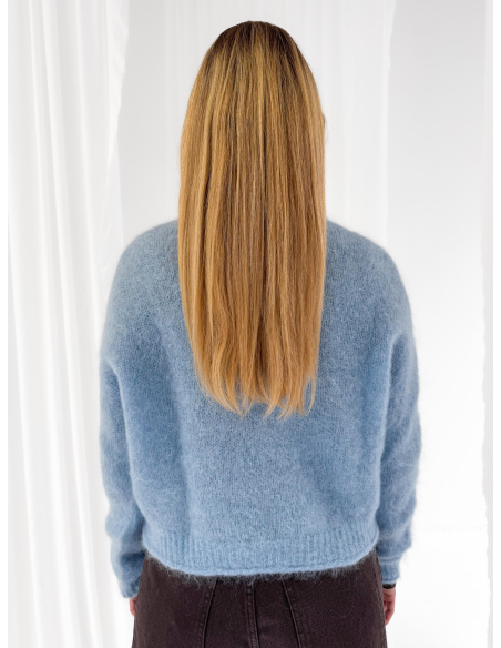 Wool-blend crew-neck sweater