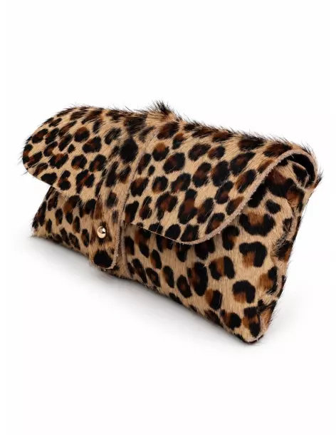 Spotted calf-hair glasses case