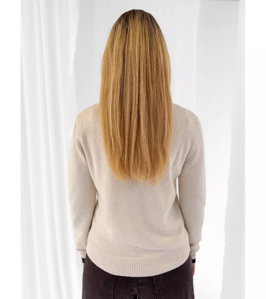 Wool-blend crew-neck sweater