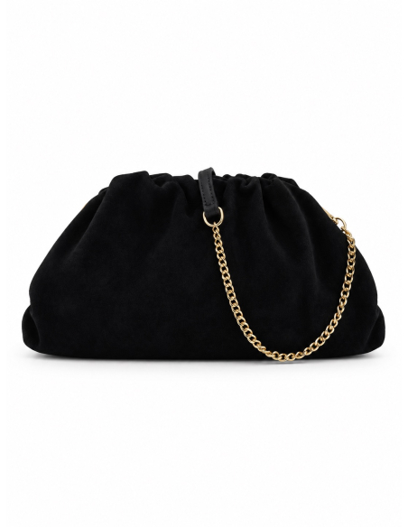 Cristy clutch black suede