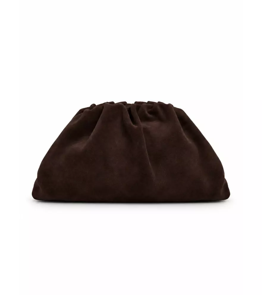 Cristy clutch coffee suede