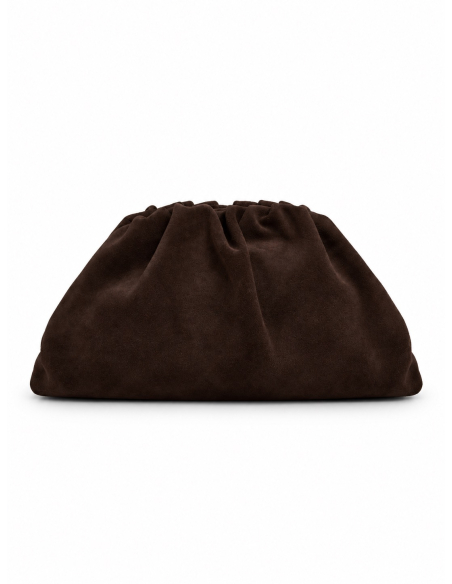 Cristy clutch coffee suede
