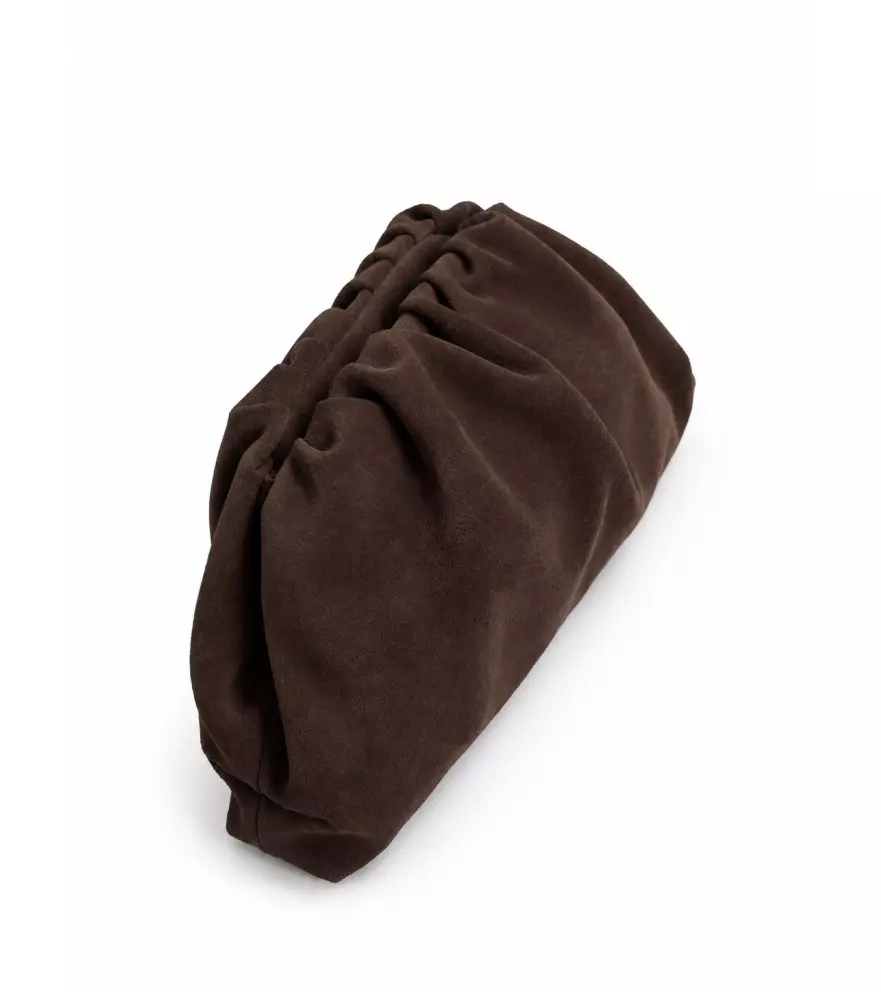 Cristy clutch coffee suede