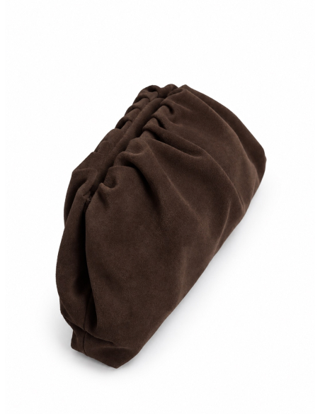 Cristy clutch coffee suede