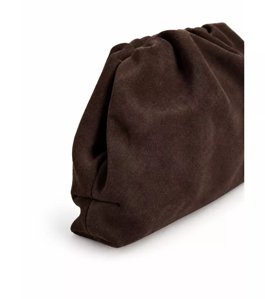 Cristy clutch coffee suede