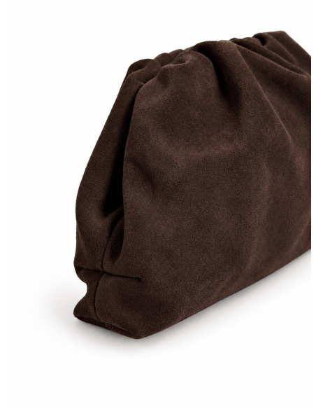 Cristy clutch coffee suede