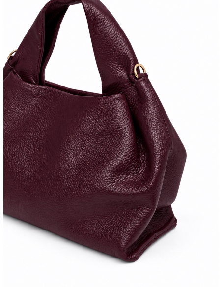 Cher bag in pelle bordeaux