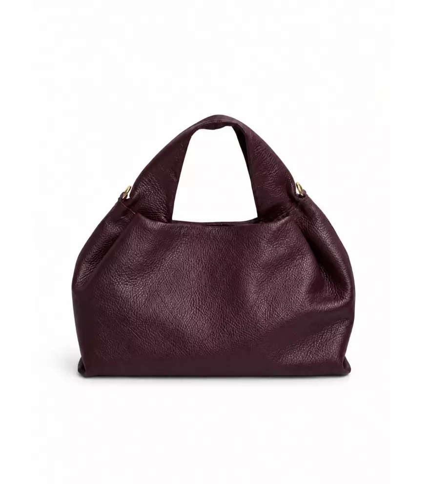 Cher bag in pelle bordeaux