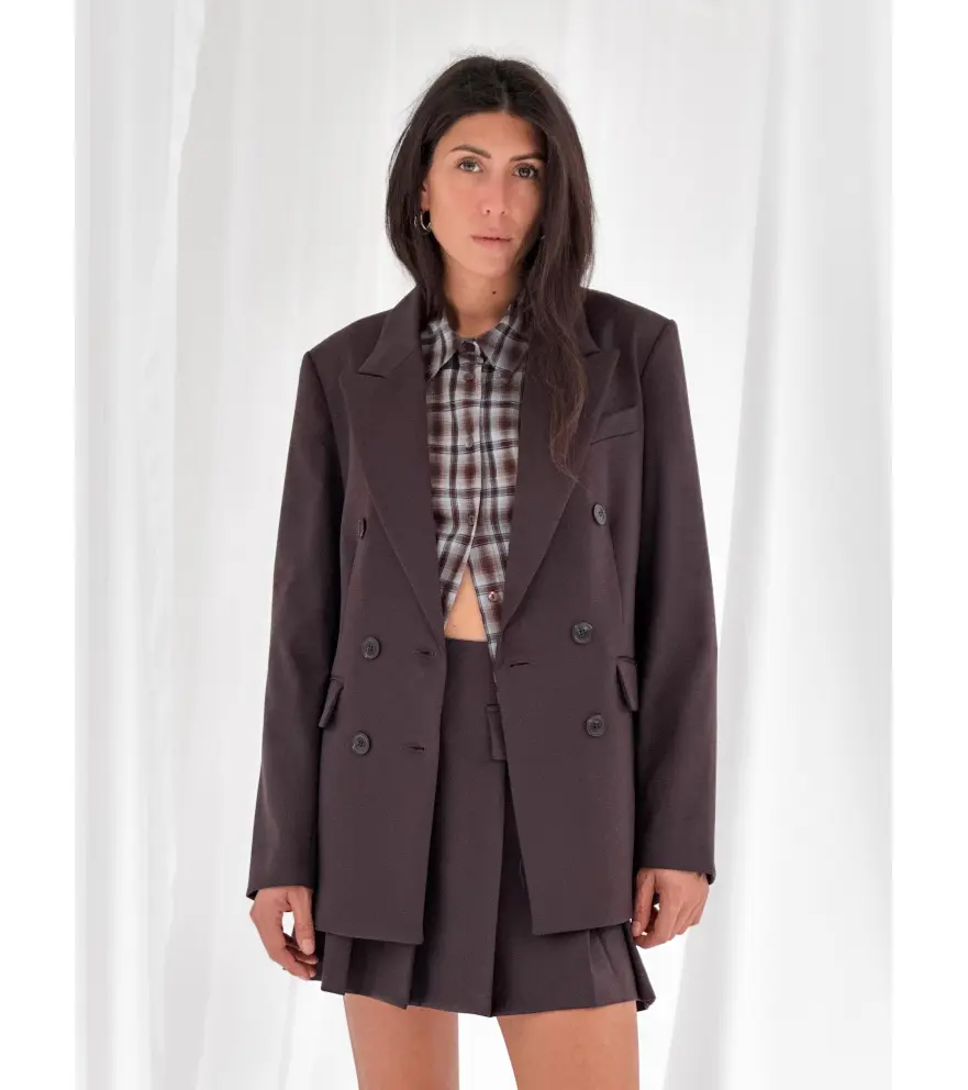Double-breasted tailored jacket in...