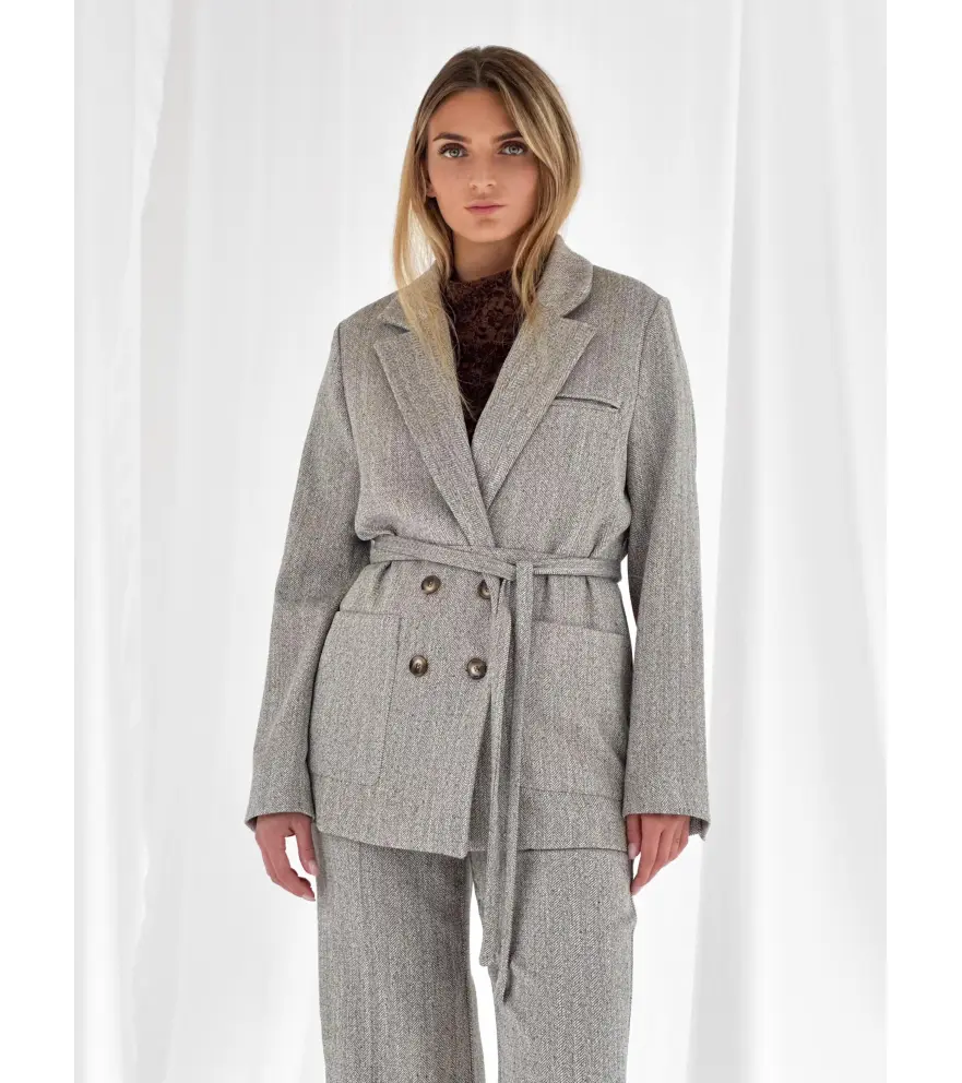 Top in Pizzo con Ricamo in Velluto...