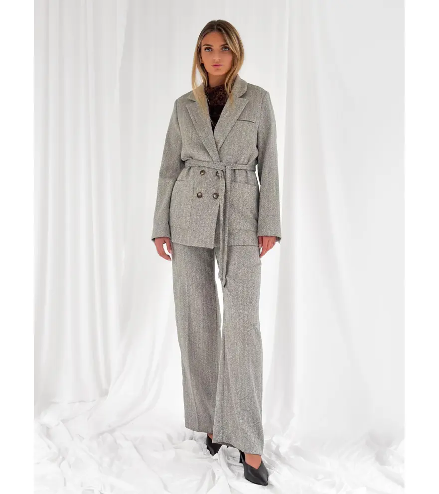 Top in Pizzo con Ricamo in Velluto...