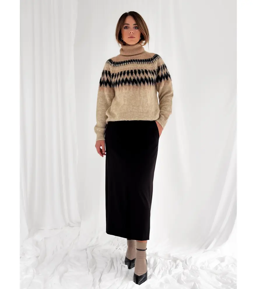 Maglione collo alto norvegese