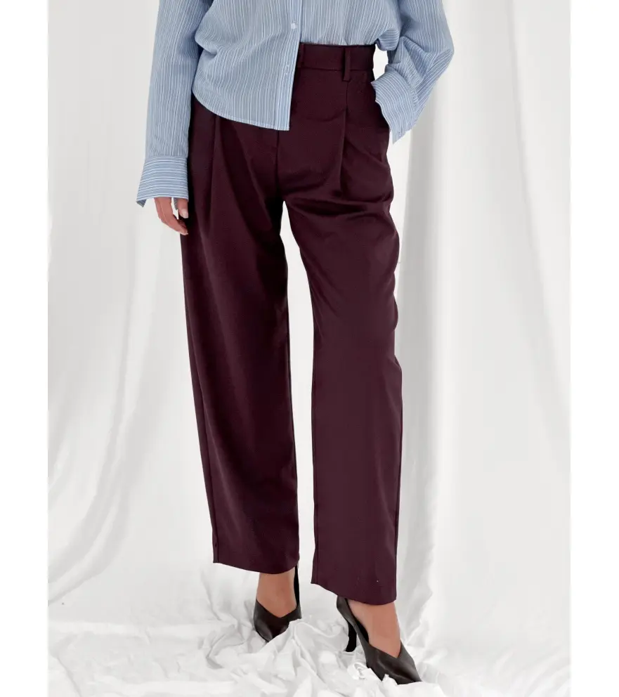 Tailored trousers with pleats