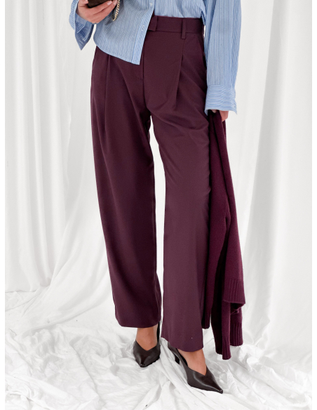 Tailored trousers with pleats